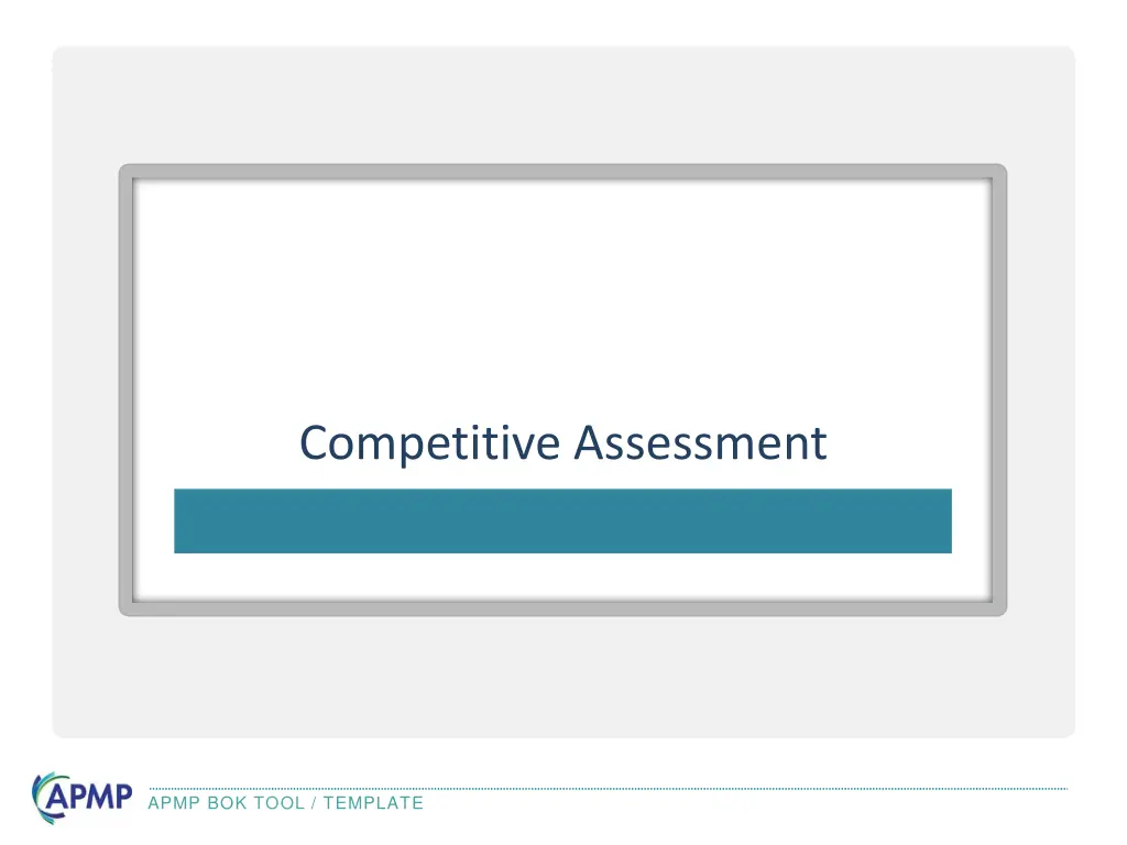 competitive assessment