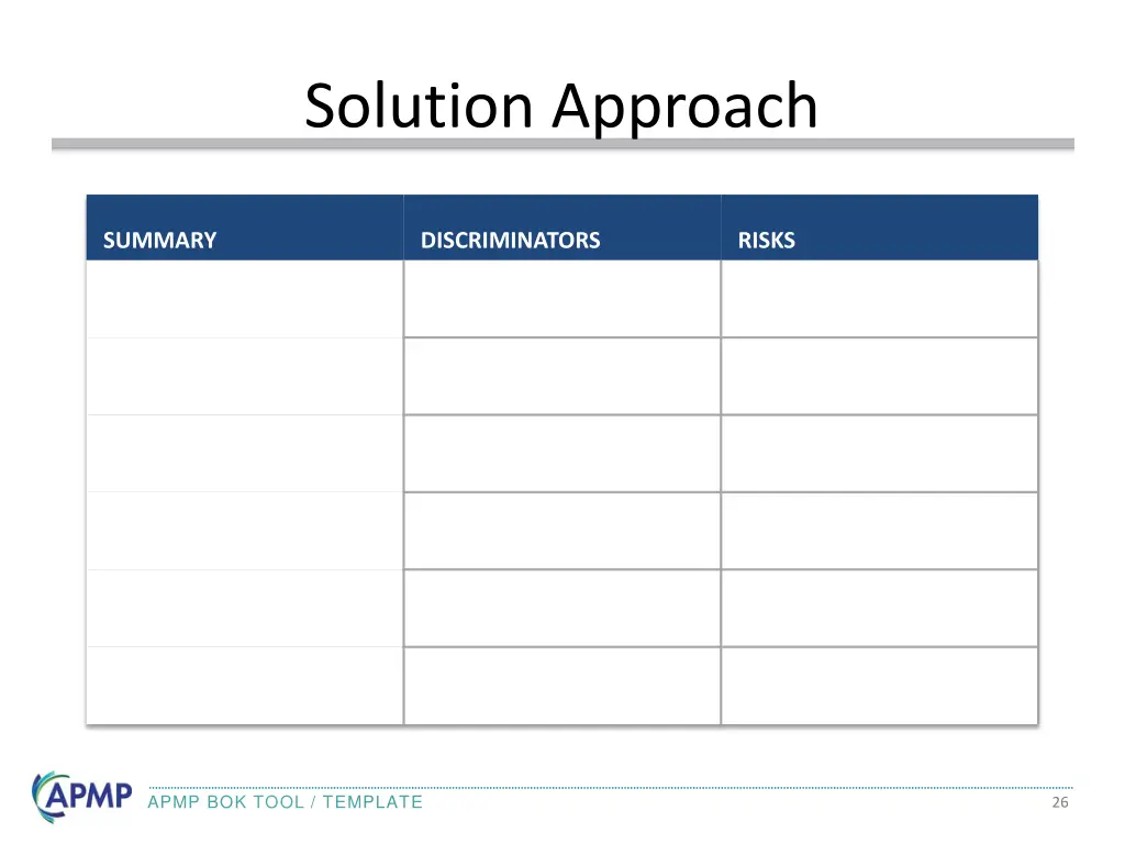 solution approach 1