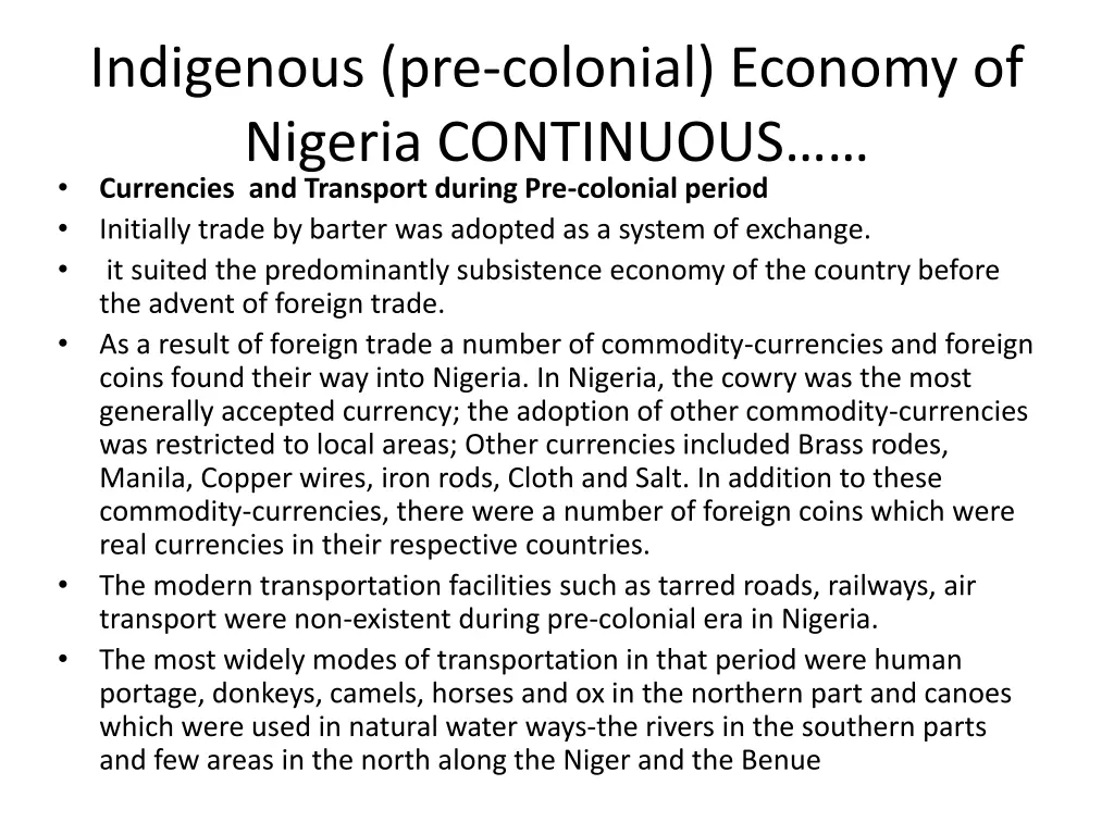 indigenous pre colonial economy of nigeria 4