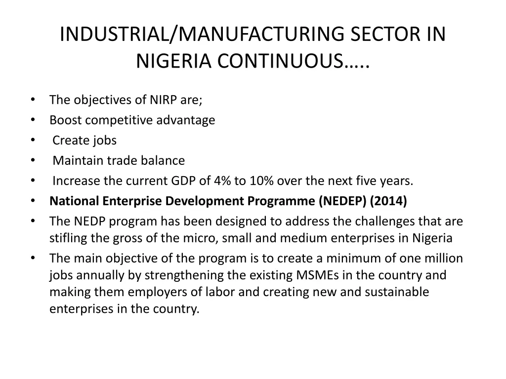 industrial manufacturing sector in nigeria 1