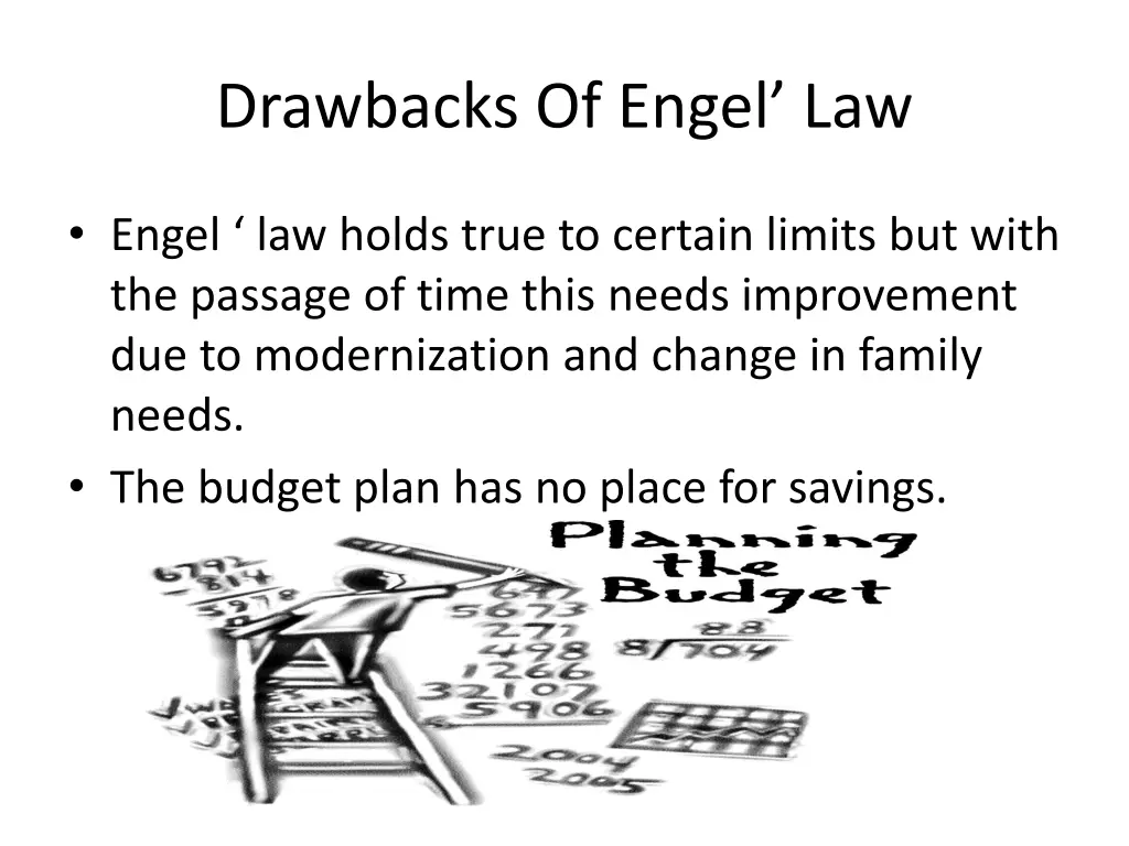 drawbacks of engel law