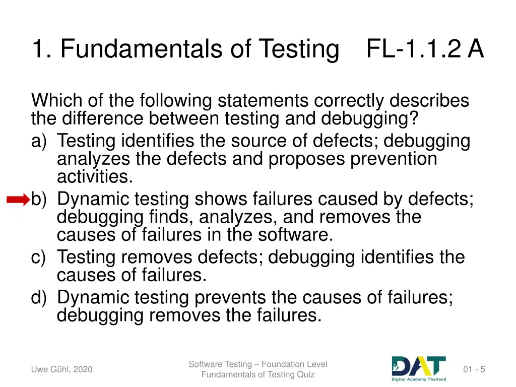 1 fundamentals of testing fl 1 1 2 a