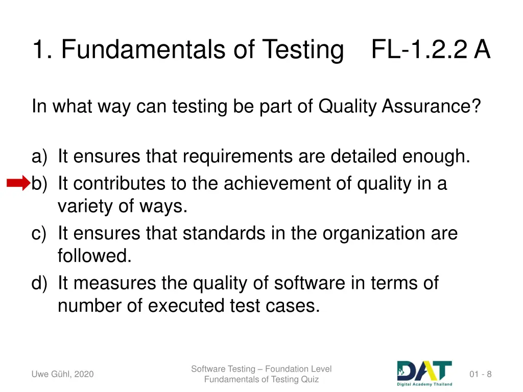 1 fundamentals of testing fl 1 2 2 a