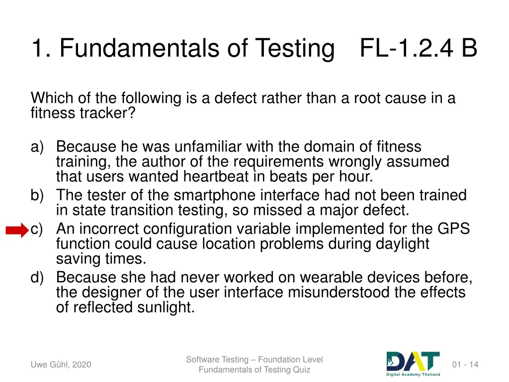 1 fundamentals of testing fl 1 2 4 b