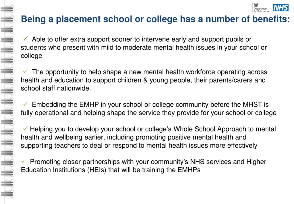 being a placement school or college has a number