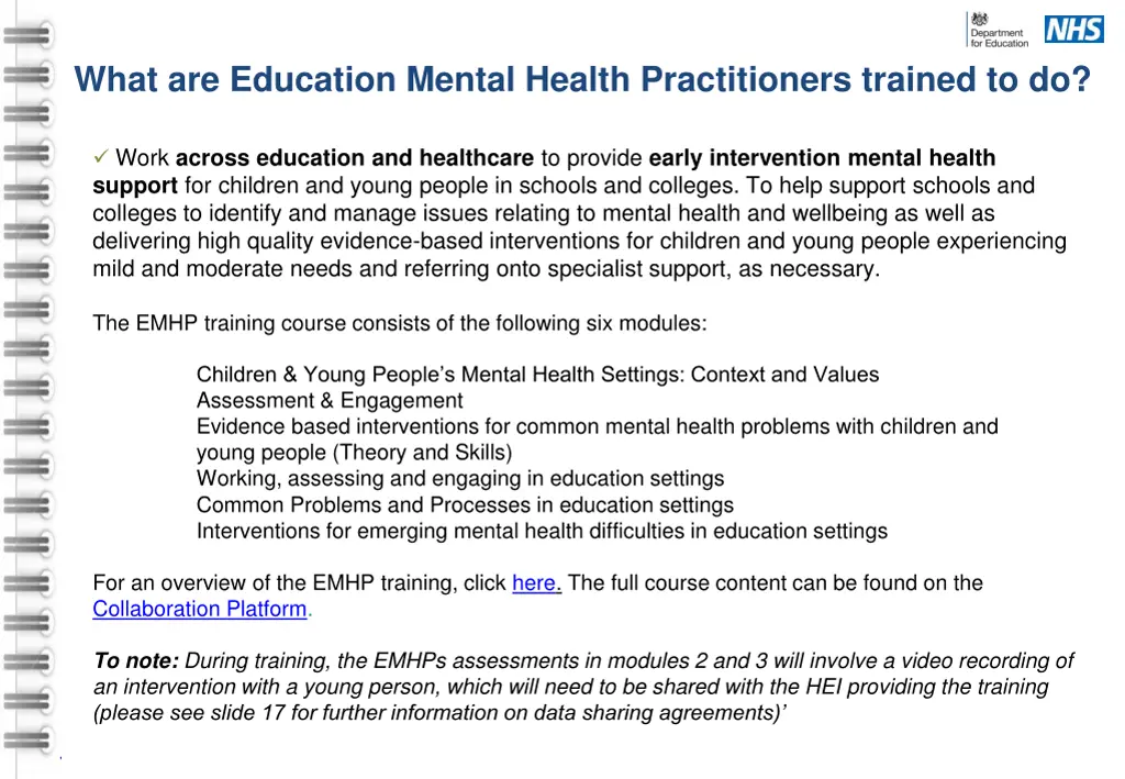 what are education mental health practitioners