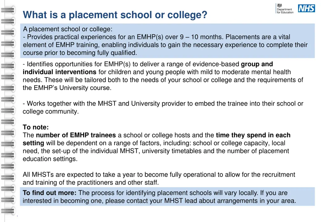 what is a placement school or college