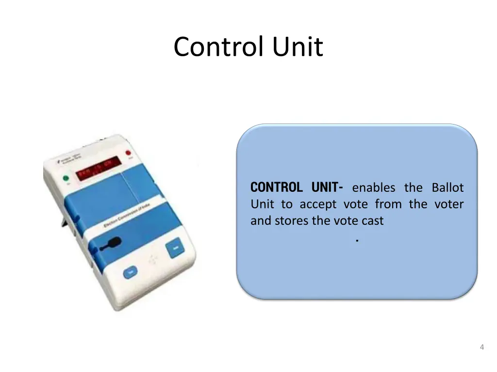 control unit