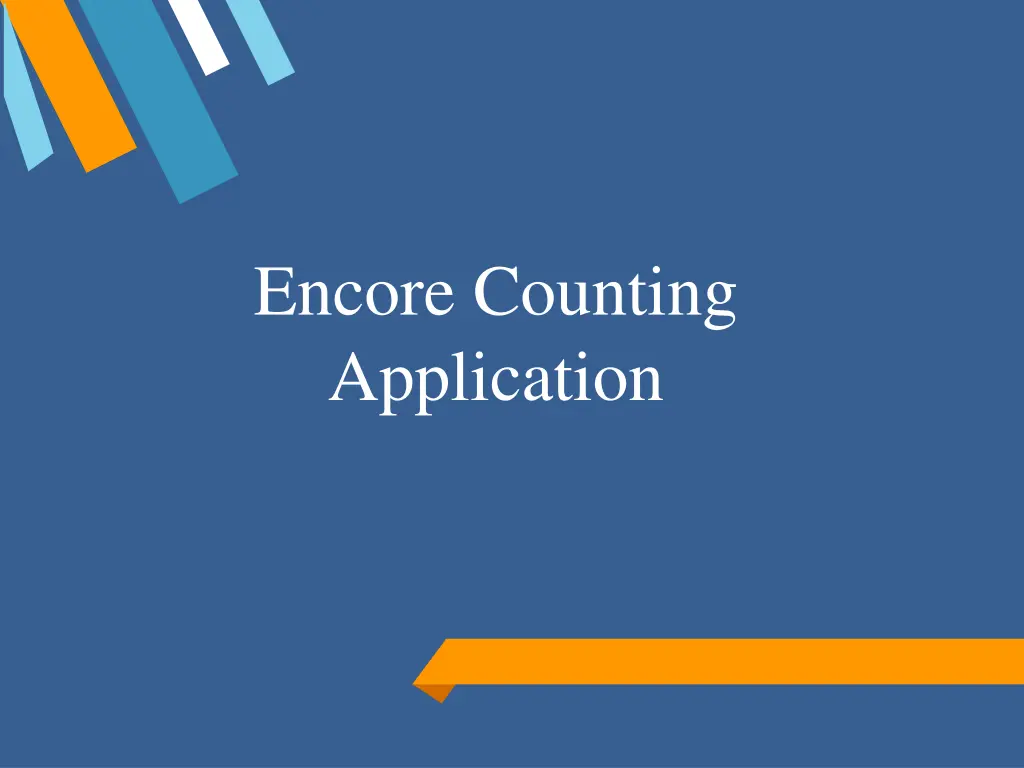 encore counting application