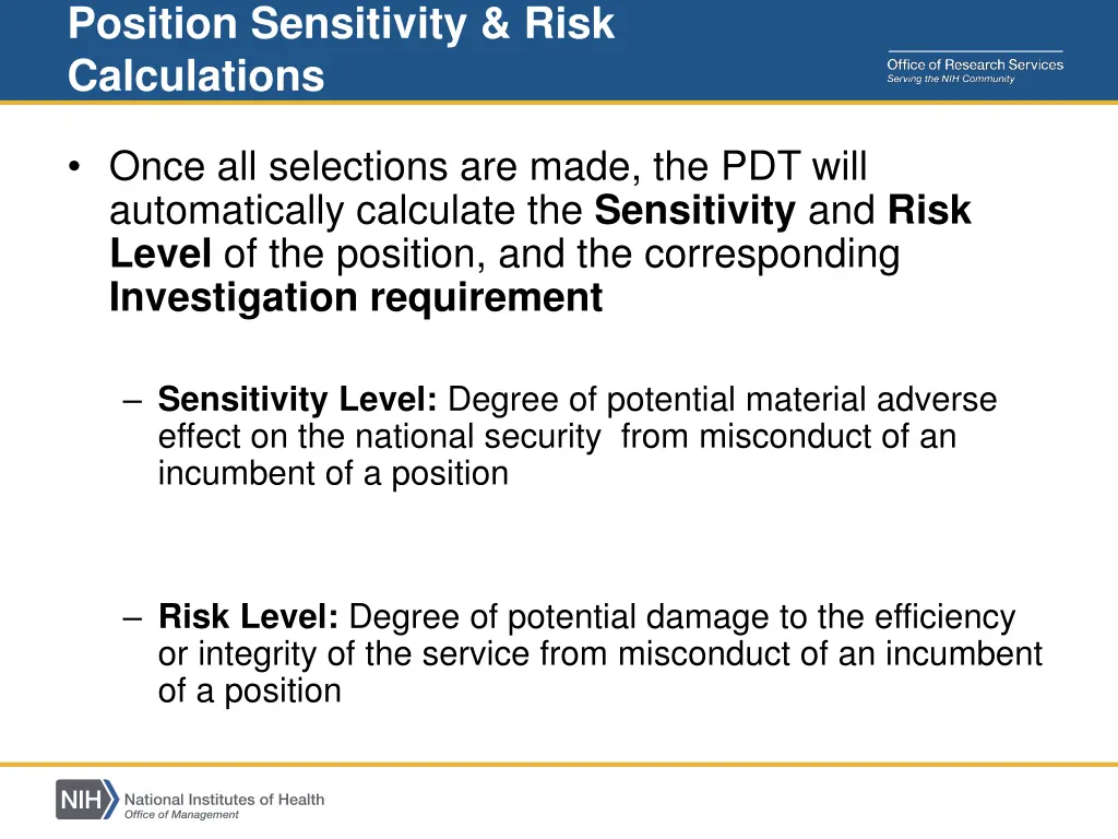 position sensitivity risk calculations