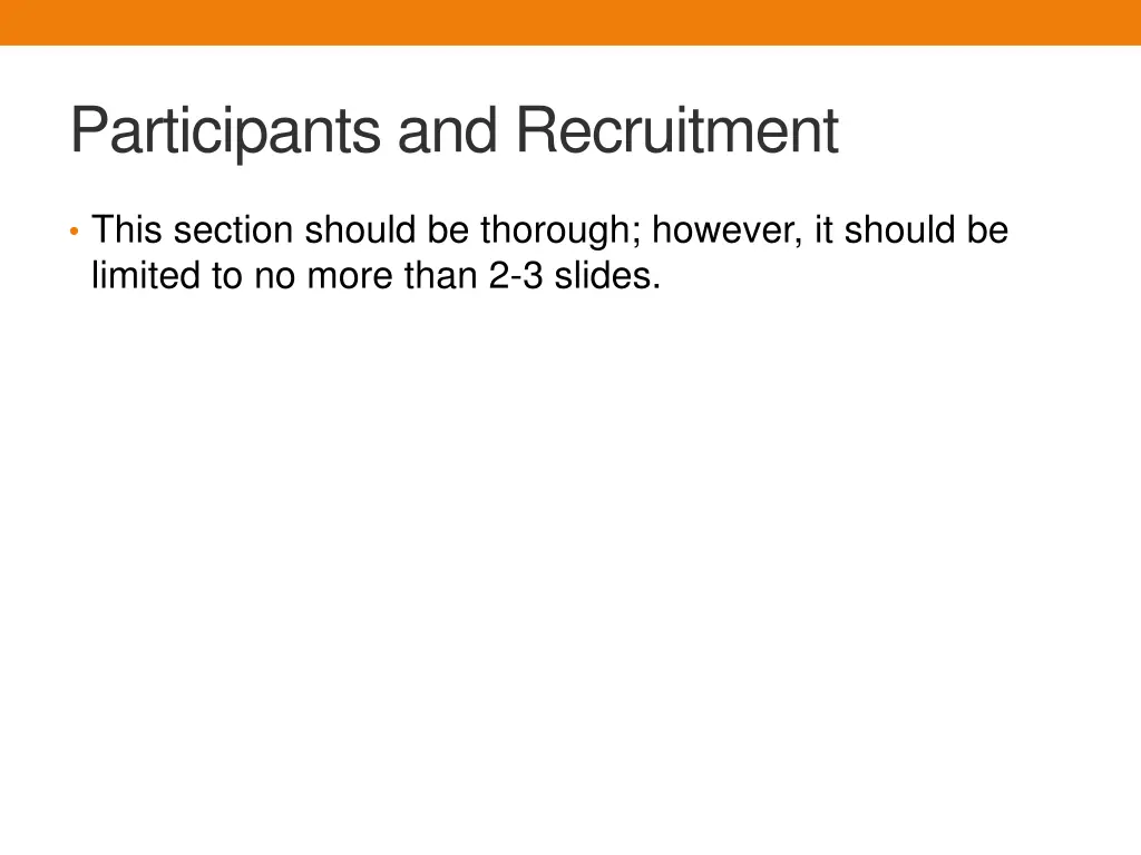 participants and recruitment