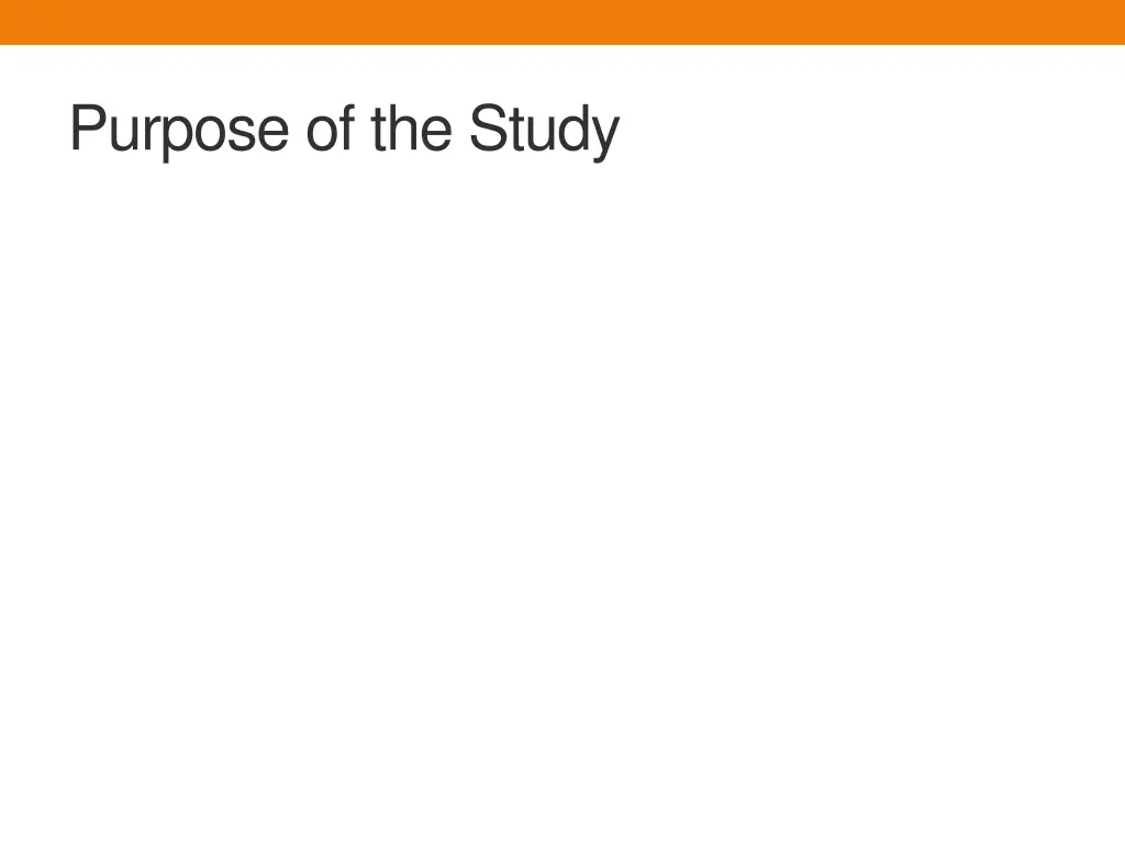 purpose of the study