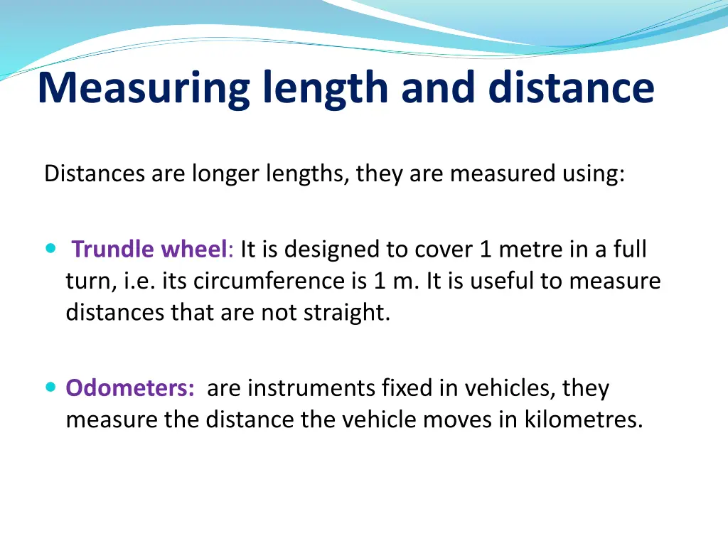 measuring length and distance 1