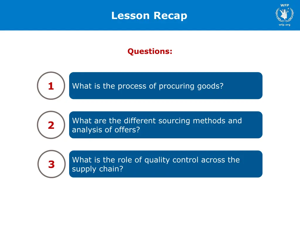 lesson recap