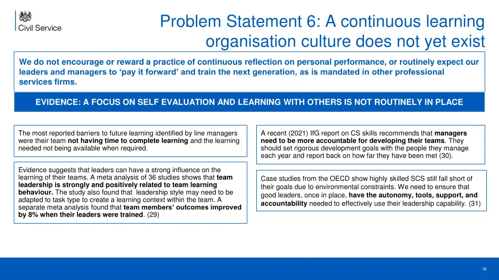 problem statement 6 a continuous learning