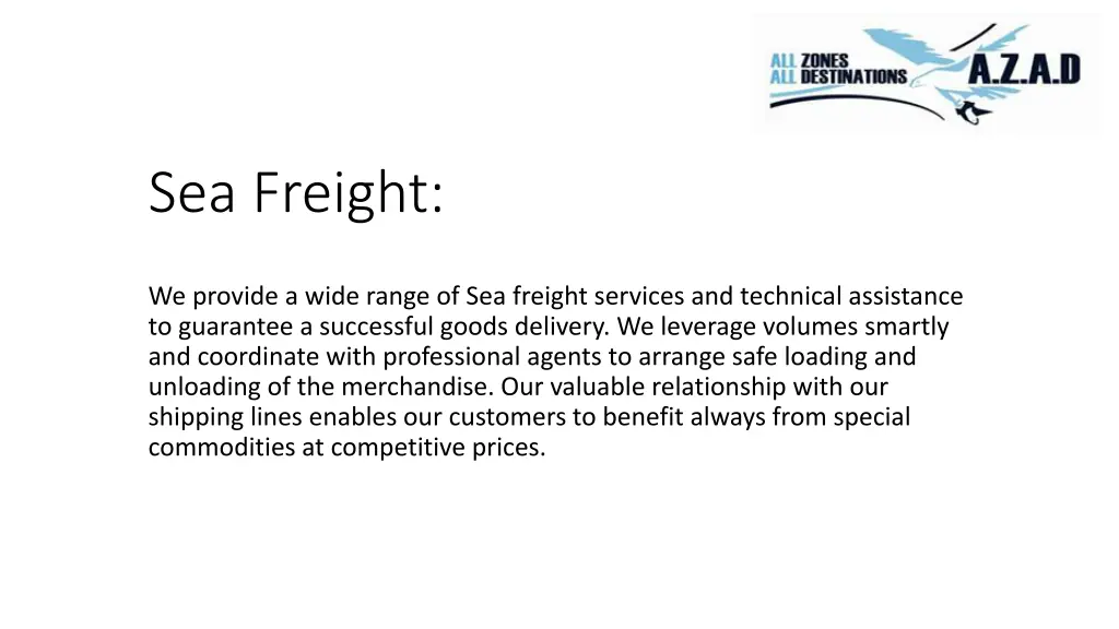 sea freight