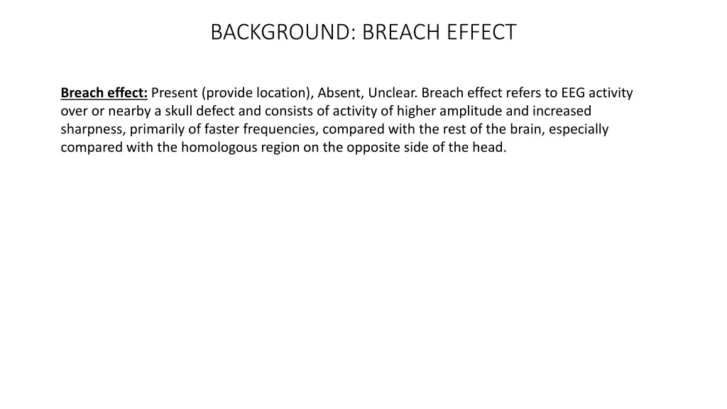 background breach effect