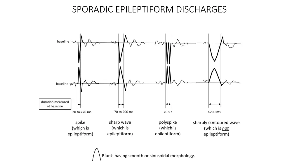 sporadic epileptiform discharges