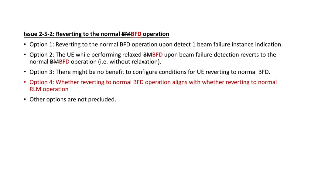 issue 2 5 2 reverting to the normal bmbfd