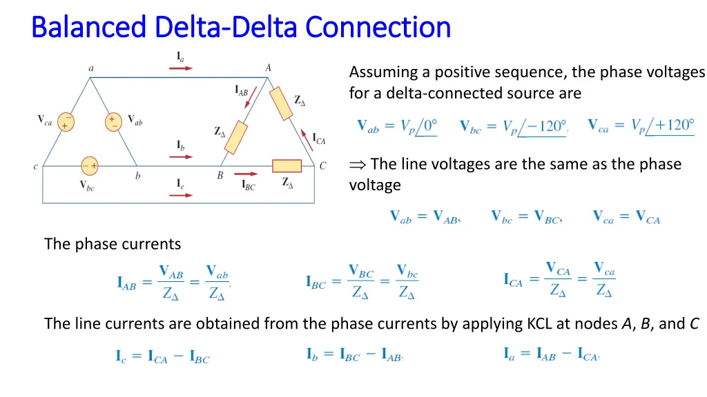 balanced delta balanced delta delta connection 1