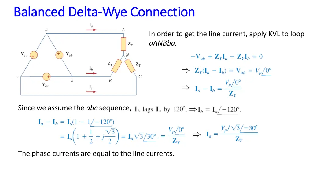 balanced delta balanced delta wye connection 1