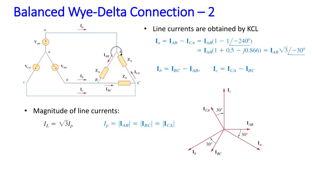 balanced wye balanced wye delta connection delta 2