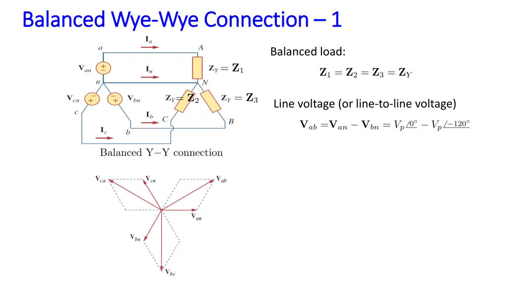 balanced wye balanced wye wye connection 1