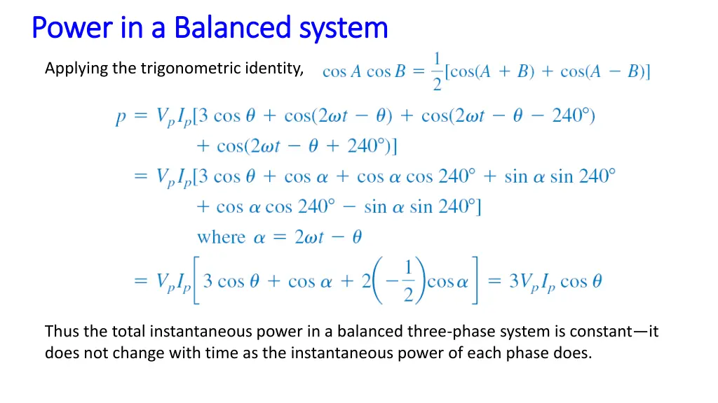 power in a balanced system power in a balanced 1