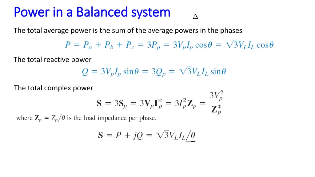 power in a balanced system power in a balanced 3