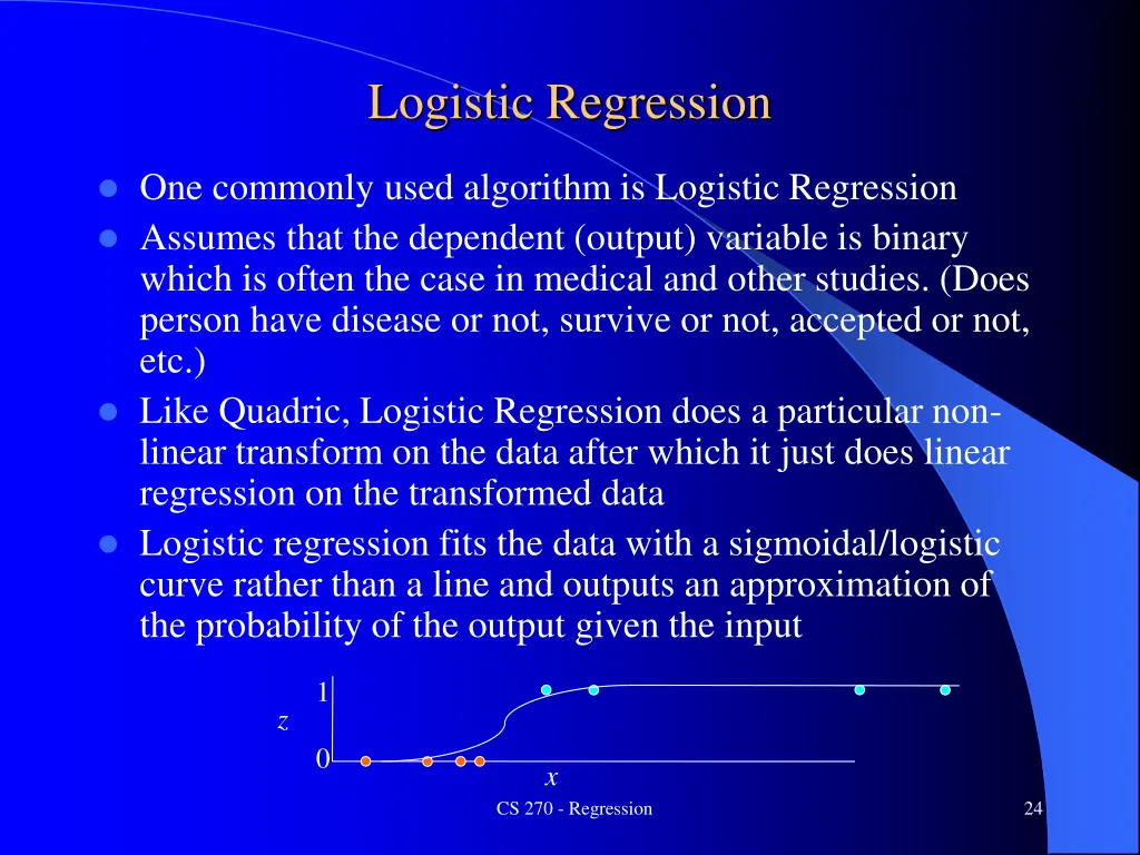 logistic regression