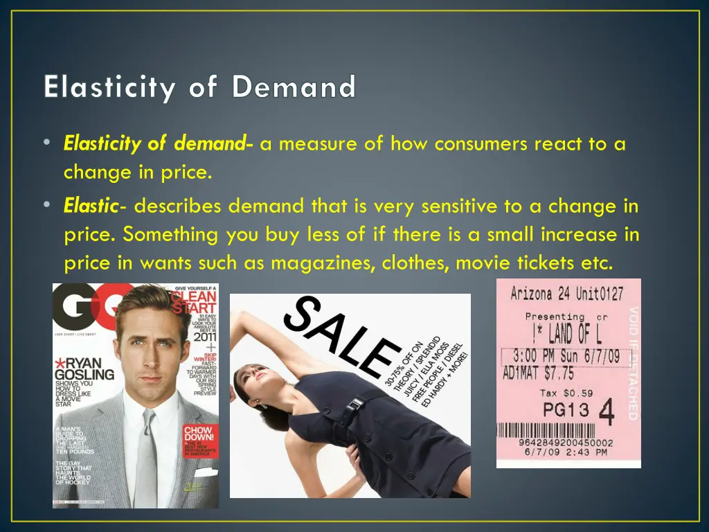 elasticity of demand