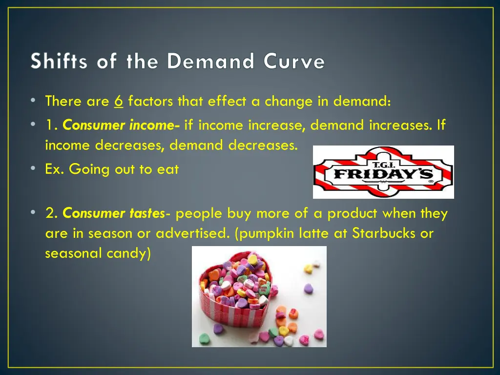 shifts of the demand curve 3