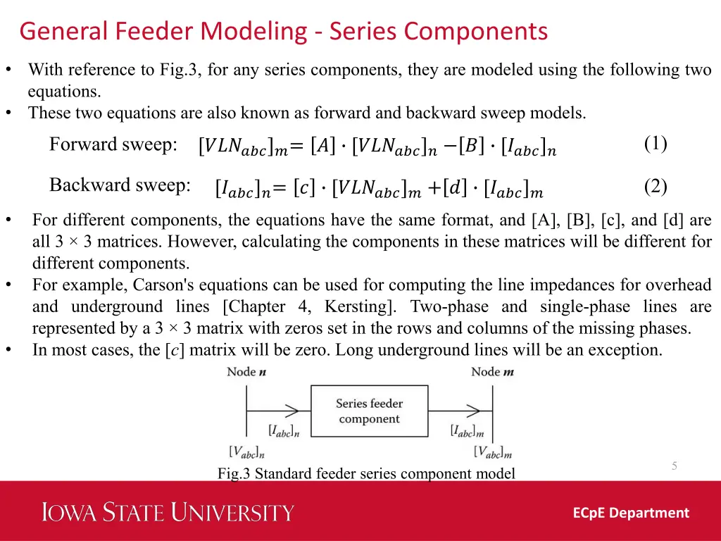 general feeder modeling series components 2