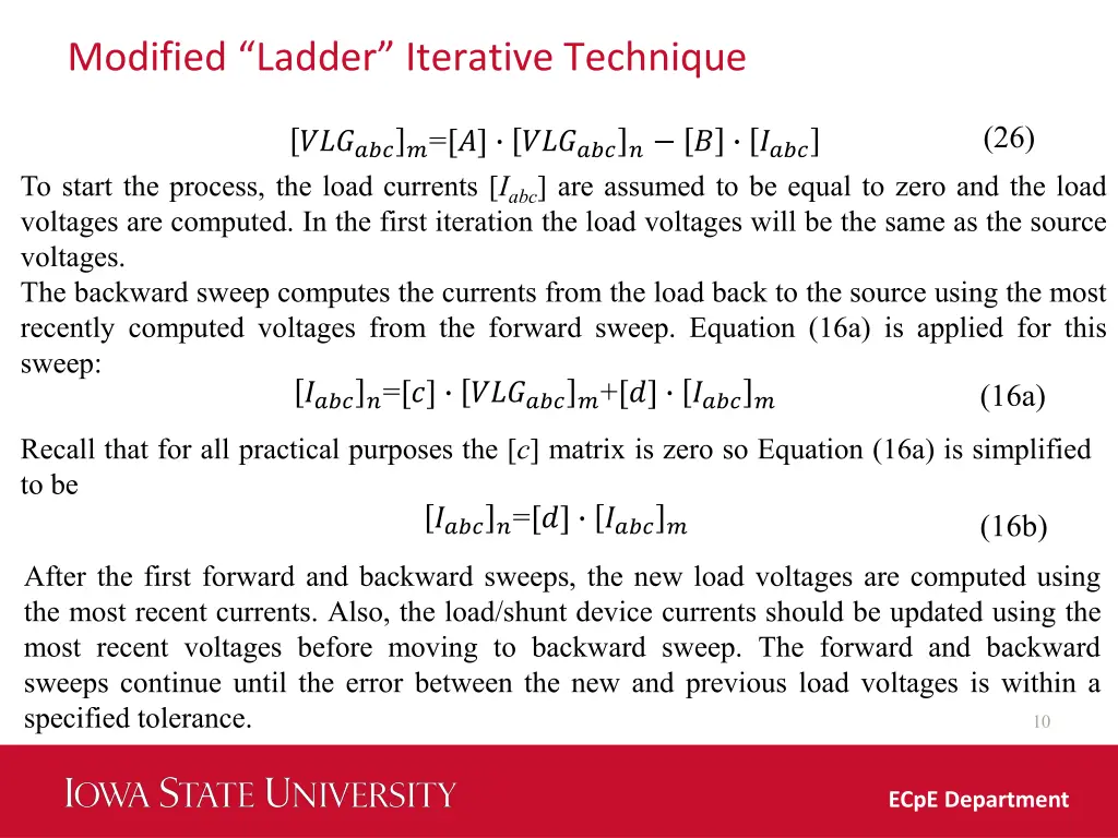 modified ladder iterative technique 1