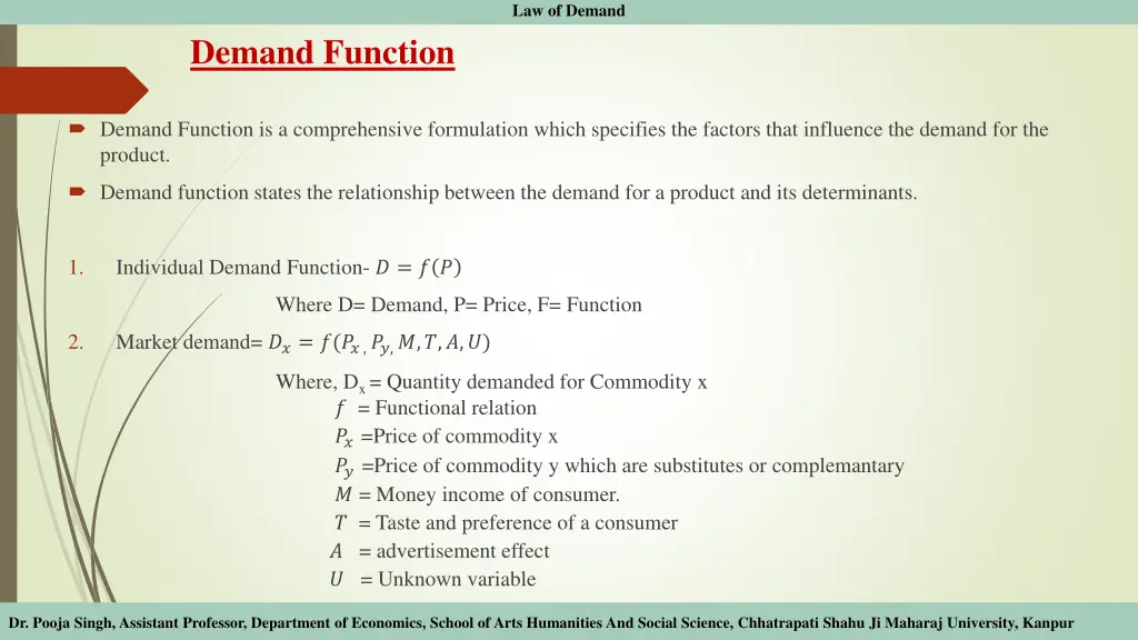 law of demand 1