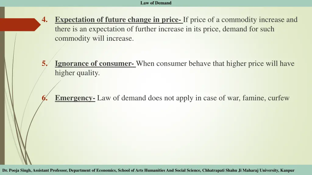 law of demand 6