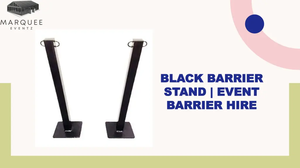 black barrier black barrier stand event stand