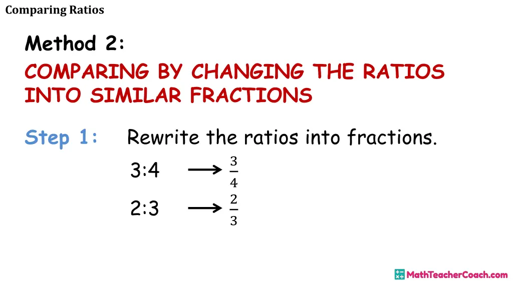 comparing ratios 10