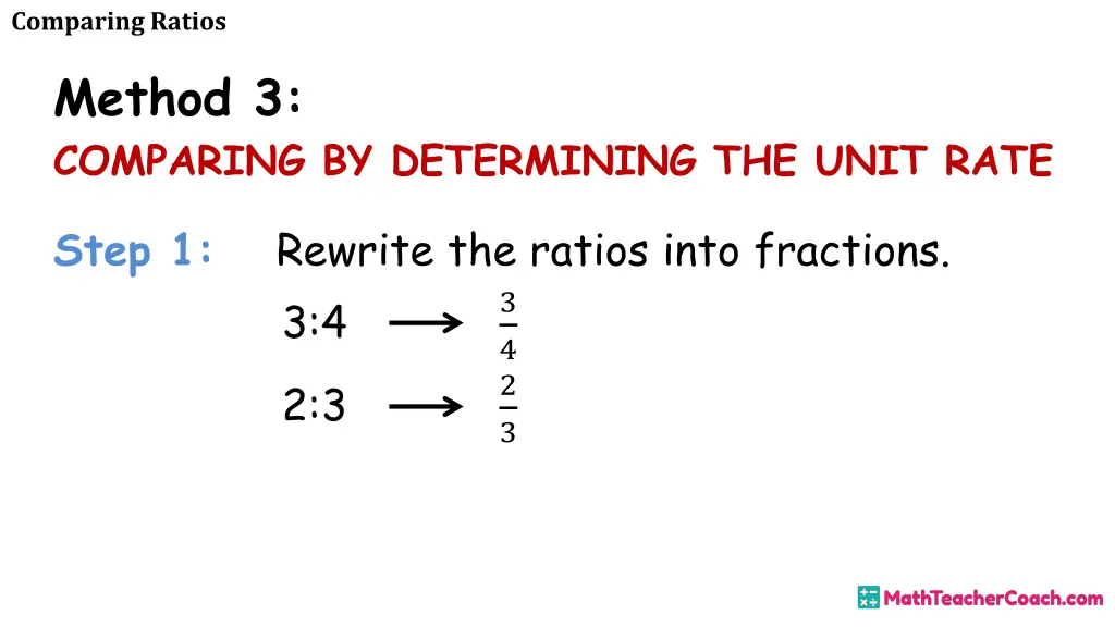 comparing ratios 17