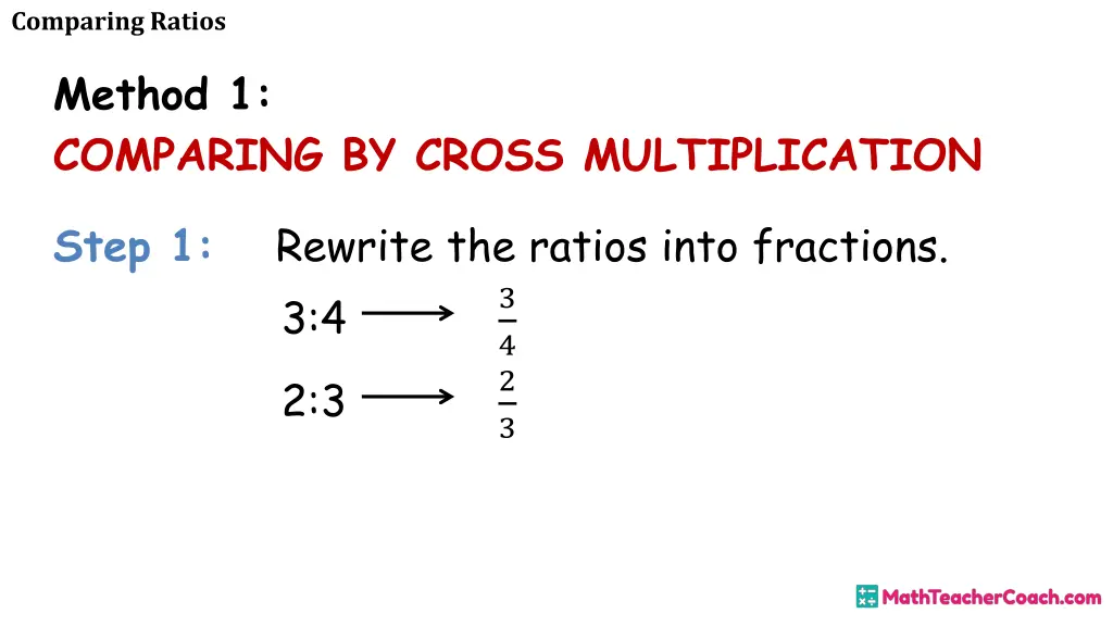 comparing ratios 6