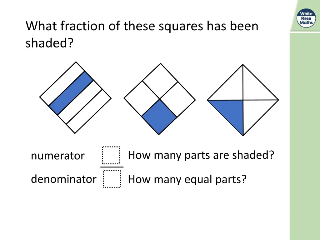 what fraction of these squares has been shaded