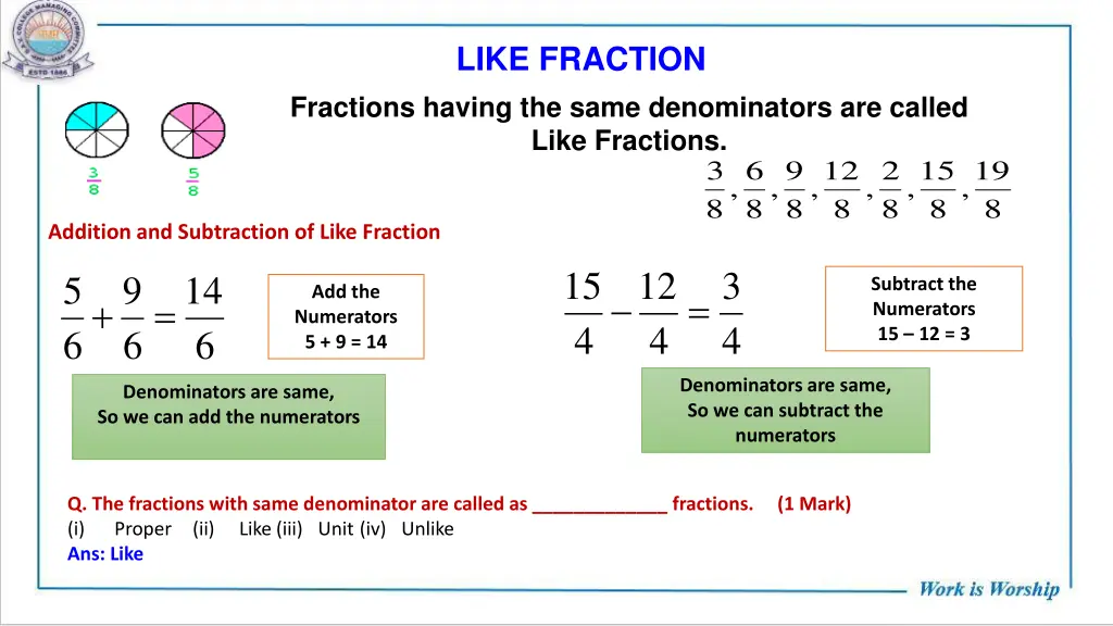 like fraction