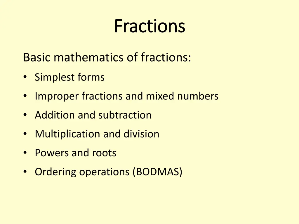 fractions fractions 1