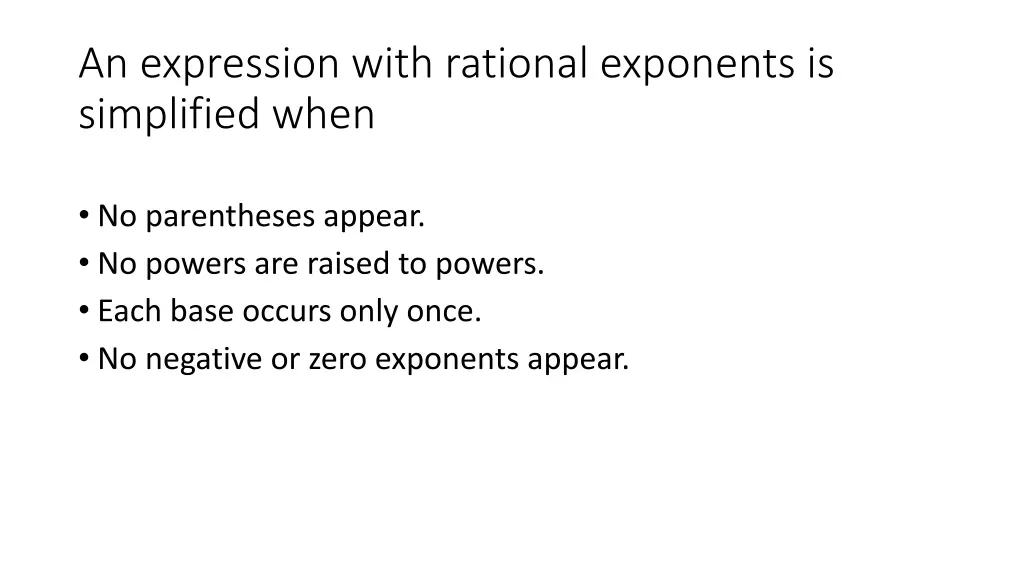 an expression with rational exponents