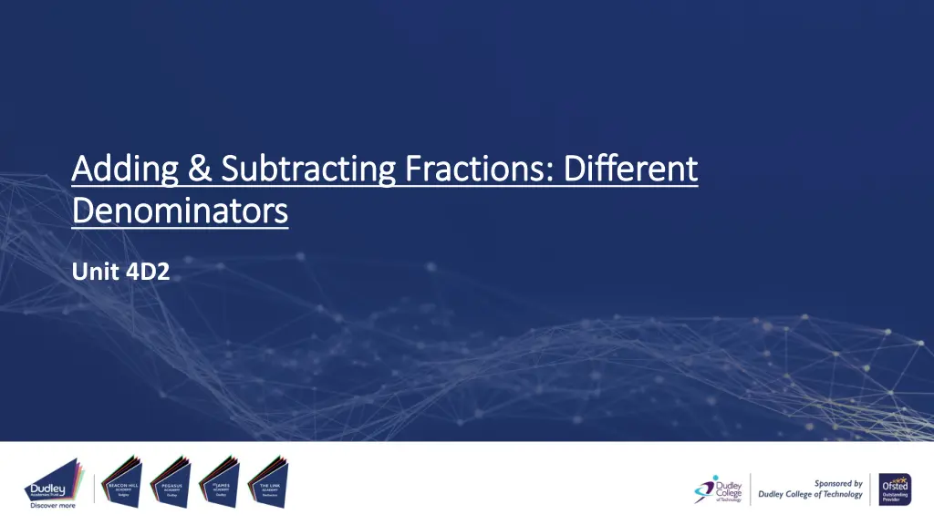 adding subtracting fractions different adding