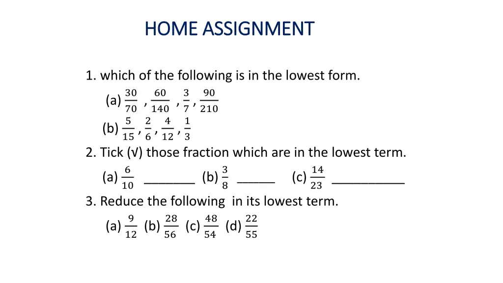 home assignment home assignment