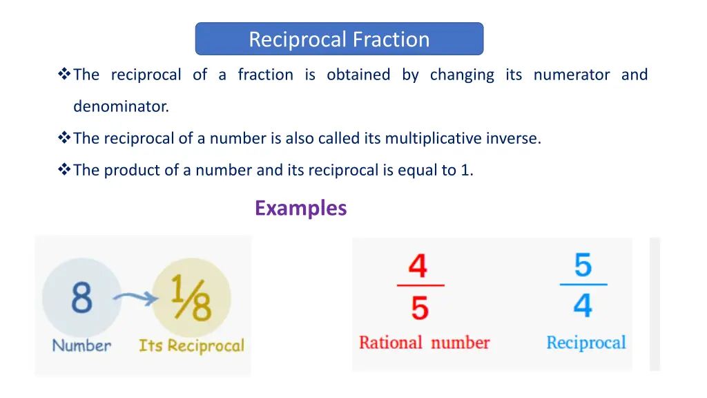 reciprocal fraction