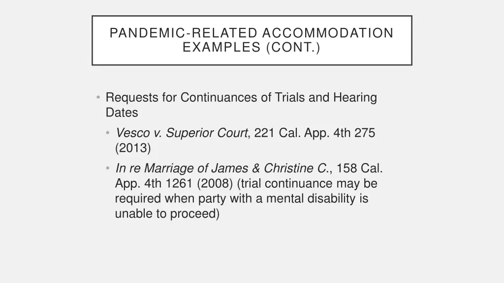 pandemic related accommodation examples cont 1