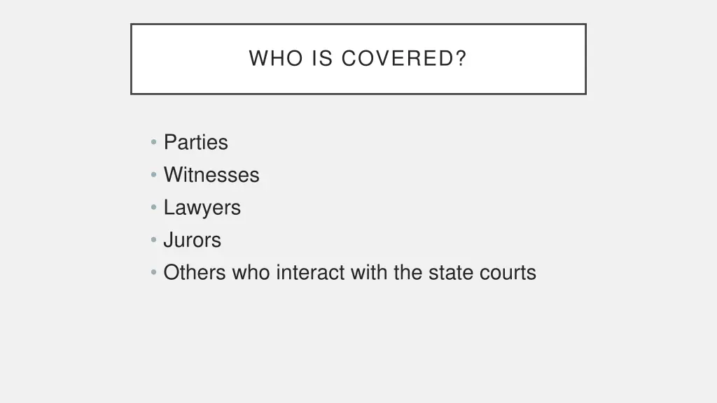 who is covered