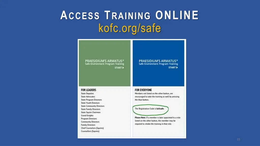 a ccess t raining online kofc org safe